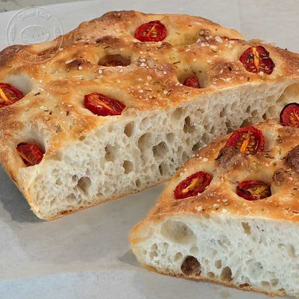 Sourdough Focaccia with Cherry Tomatoes